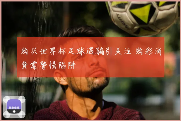 购买世界杯足球遇骗引关注 购彩消费需警惕陷阱